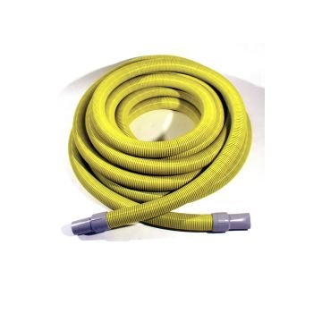 TMHD Vacuum Hose, 1-1/2" x 50', Yellow / Black with cuffs, 1 per carton